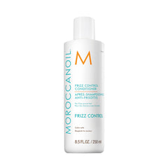 Moroccanoil frizz control conditioner bottle, white with orange label, 250 ml