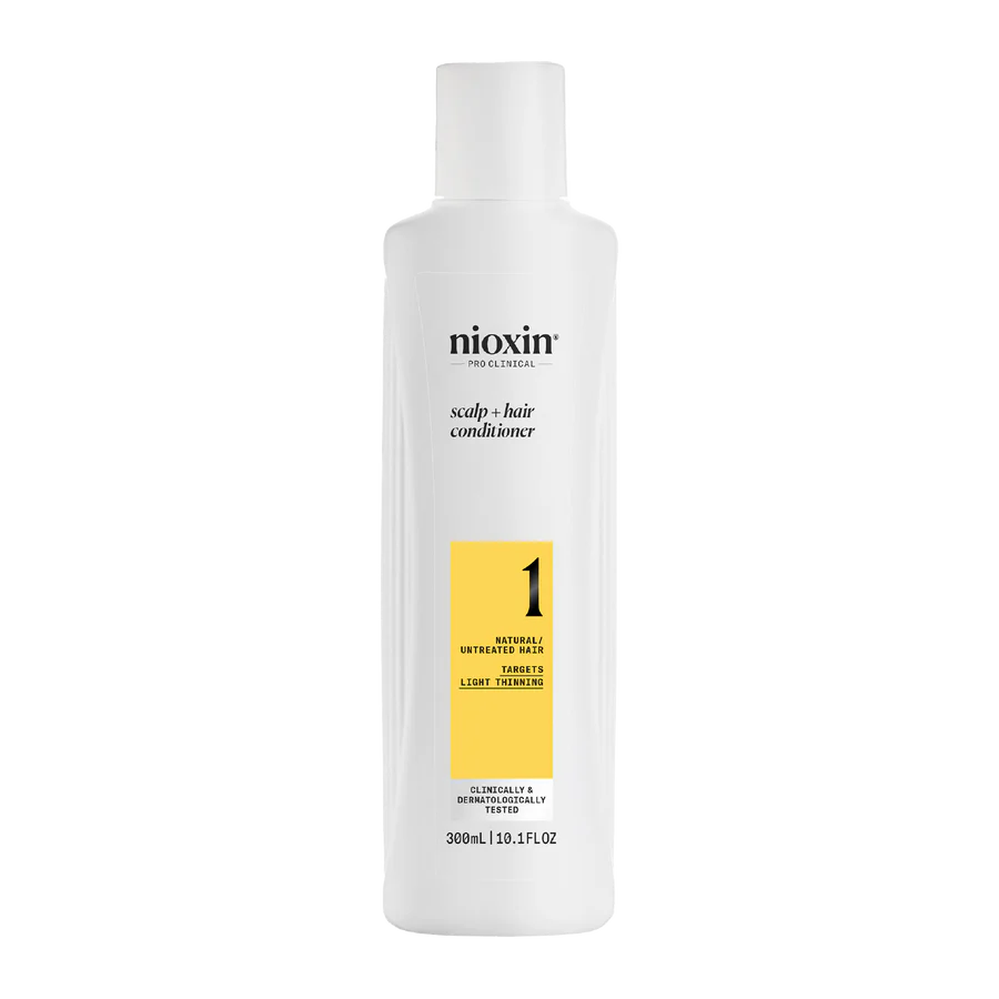 Nioxin scalp + hair thickening conditioner bottle, System 1, 300 ml