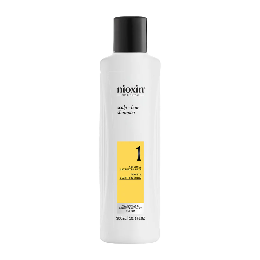 Nioxin System 1 scalp + hair shampoo, 300 ml bottle