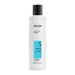 Nioxin scalp + hair thickening shampoo bottle, System 3, 300 ml