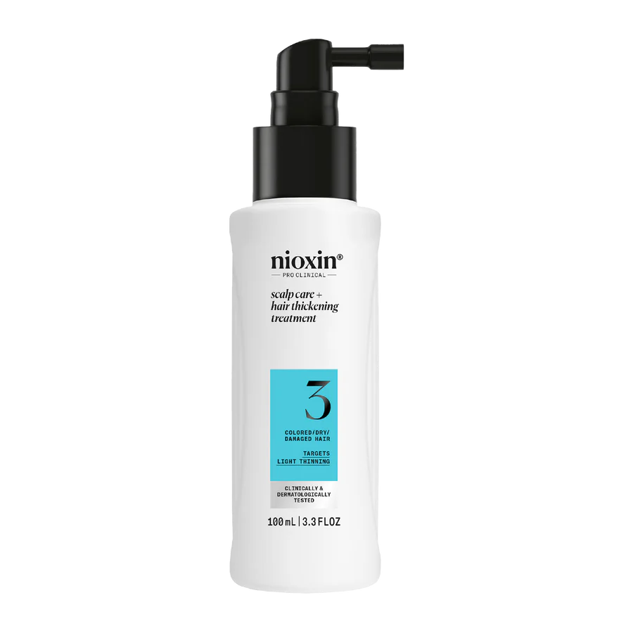 Nioxin System 3 scalp + hair thickening treatment bottle, 100ml, with pump