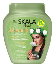 Skala Brasil Jaborandi & Camellia 2-in-1 Hair Treatment Conditioning Cream 1000g | Strengthening & Hydrating Treatment