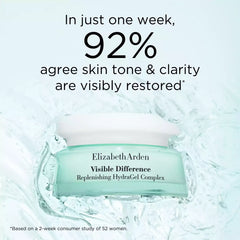 Visible Difference hydra-gel complex jar, light teal gel with clear water splash