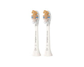 Philips Sonicare A3 all-in-one heads, 2-pack, white bases with orange and blue bristles