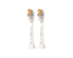 Philips Sonicare A3 all-in-one heads, 2-pack, white bases with orange and blue bristles