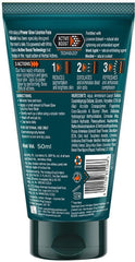Himalaya Men face wash tube, dark green back with barcode and ingredient info