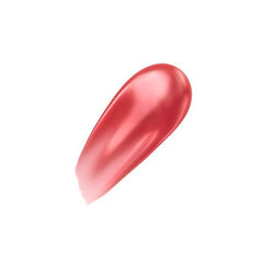 Glossy red-pink lip glaze swatch