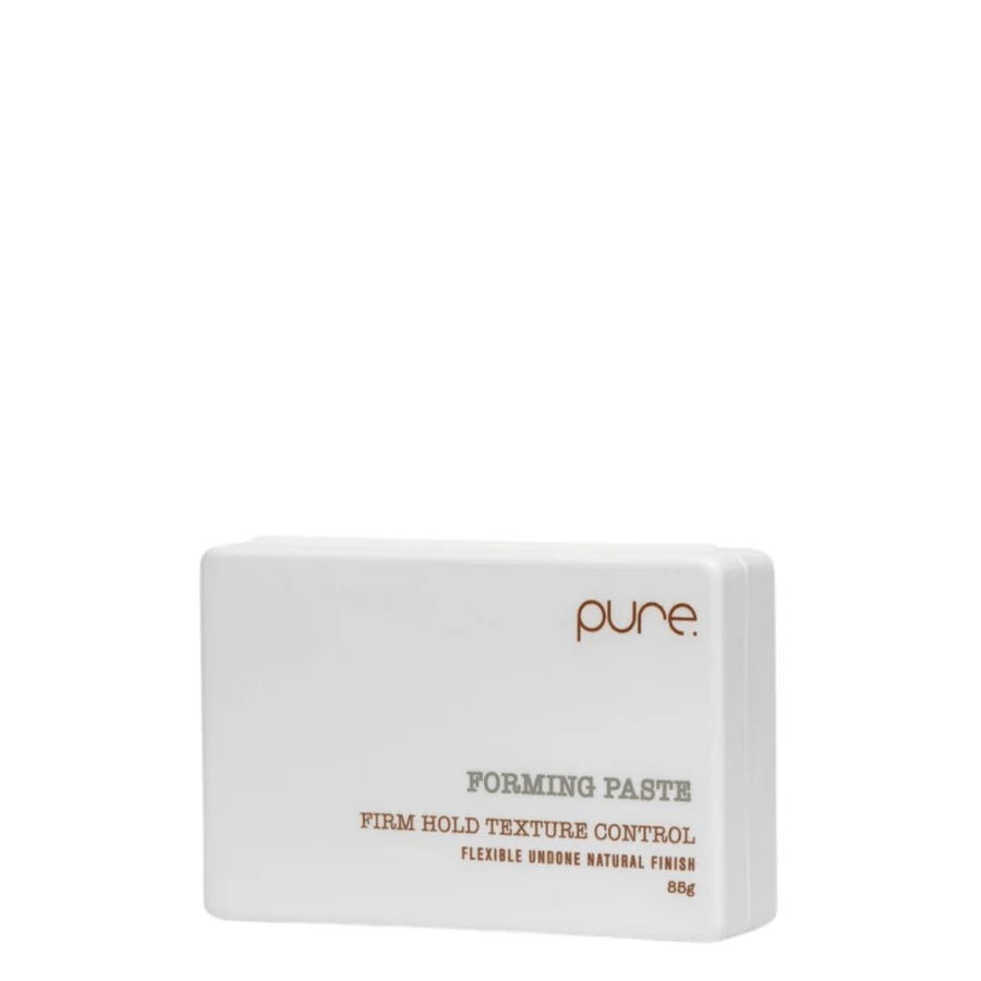 White forming paste container with pure logo and forming paste label