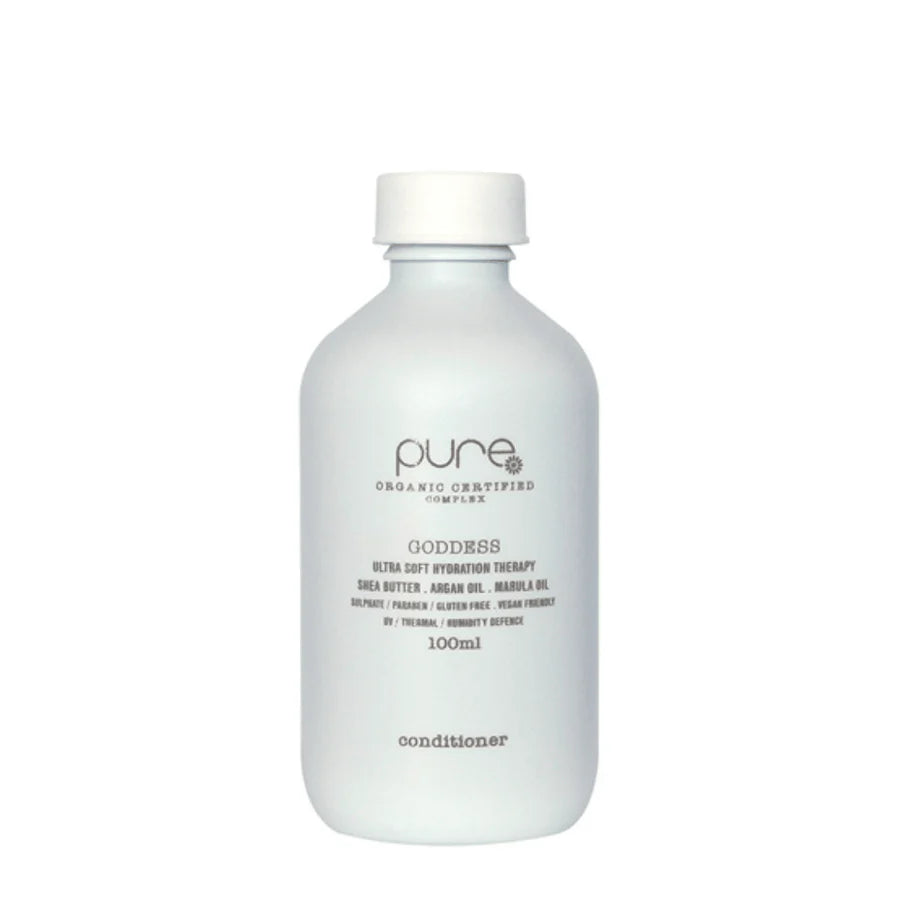 Pure Goddess Conditioner 100ml bottle with white cap and label
