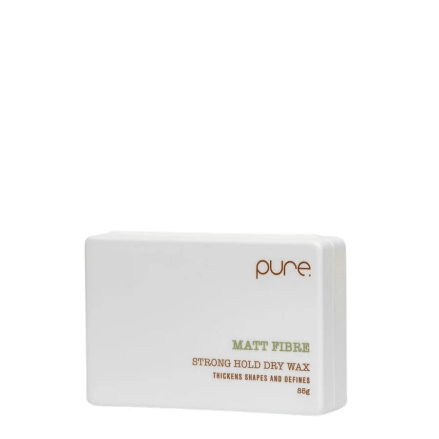 Pure Matt Fibre strong hold dry wax, 85 g, white rectangular bar