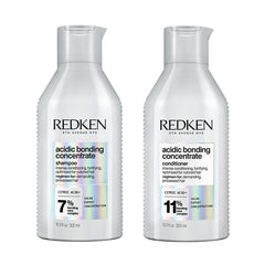 Redken acidic bonding concentrate duo pack bottles: shampoo and conditioner