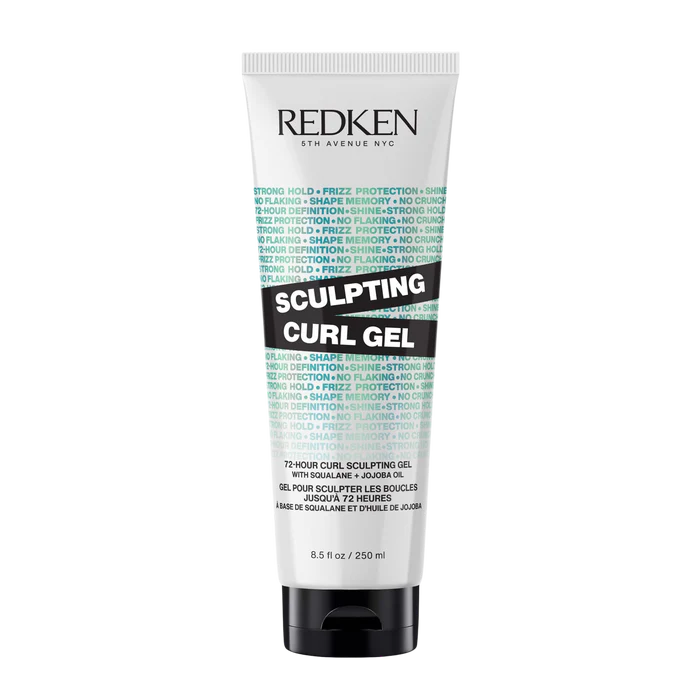 Redken Sculpting Curl Gel squeeze tube, white with black cap, 250 ml