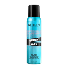 Redken spray wax bottle with black cap and turquoise label, 165 g