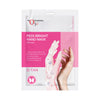 Hand mask glove pack with pink panel and white glove illustrations