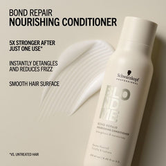 Schwarzkopf Bond Repair nourishing conditioner bottle with smooth swirl