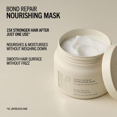 Schwarzkopf Bond Repair nourishing mask jar with open lid and white cream