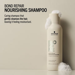 Bond Repair Nourishing Shampoo bottle, cream beige, Schwarzkopf Professional