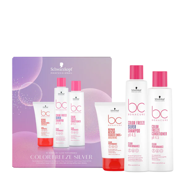 Schwarzkopf Professional BC Bonacure Color Freeze Silver gift set with bottles