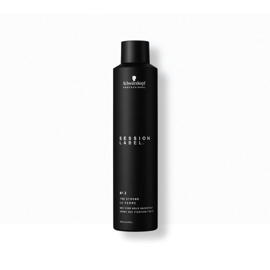 Schwarzkopf Session Label No.3 The Strong Dry Firm Hold Hairspray 300ml - Kess Hair and Beauty