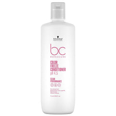 Schwarzkopf Professional bc Color Freeze conditioner bottle, white plastic