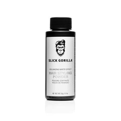 Slick Gorilla volumising matte hair styling powder bottle with black cap, 20 g