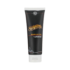 Suavecito beard butter tube, black with gold logo and white cap