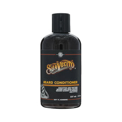 Beard conditioner bottle with black cap and Suavecito label, 237 mL