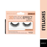 False eyelashes set with Angelic 3D Studio Effect packaging, black lashes