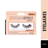 Eyelash set Diego 3D Studio Effect lashes, natural volume, black wispy lashes