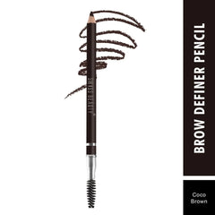 Coco Brown brow definer pencil with spoolie brush tip