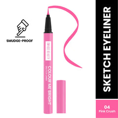 Pink sketch eyeliner with black tip and cap