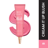 Cream blush tube with pink swirl pattern, shade 01