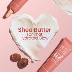 Swiss Beauty Cream It Up blush tube with rose-pink cream on applicator