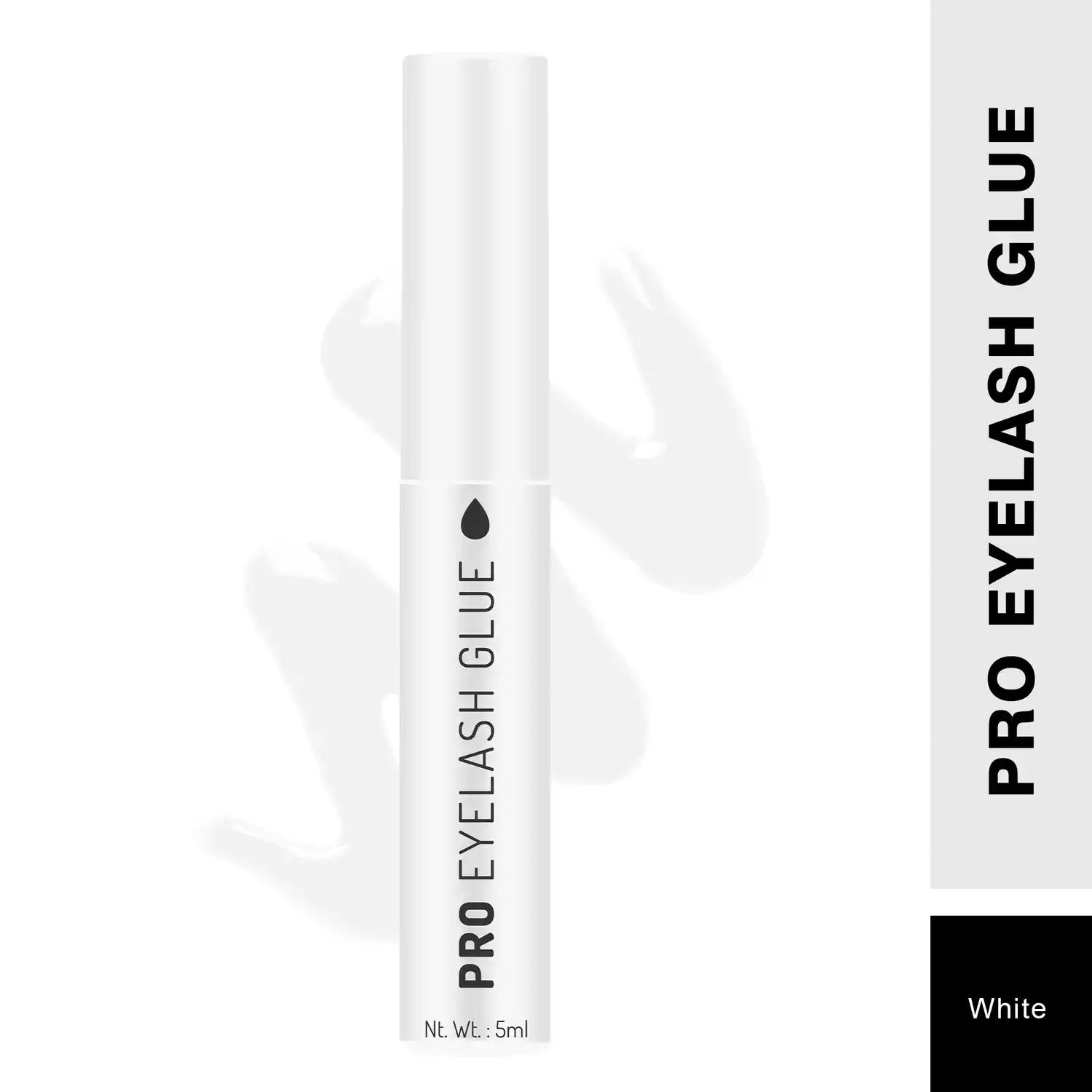 White eyelash glue applicator bottle with Pro Eyelash Glue label and nozzle