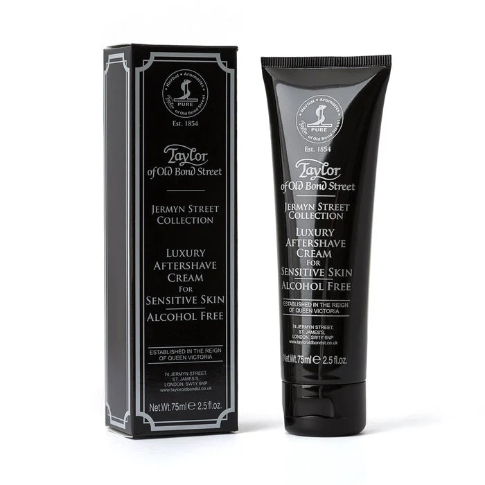 After shave cream tube with box, Jermyn Street Collection branding