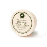 Organic shaving cream bowl, 150 g, cream container with green label
