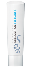 Sebastian Trilliance conditioner bottle, 250 ml, white cylindrical with blue logo