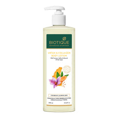 Biotique Ubtan & Collagen body lotion pump bottle, 400 ml