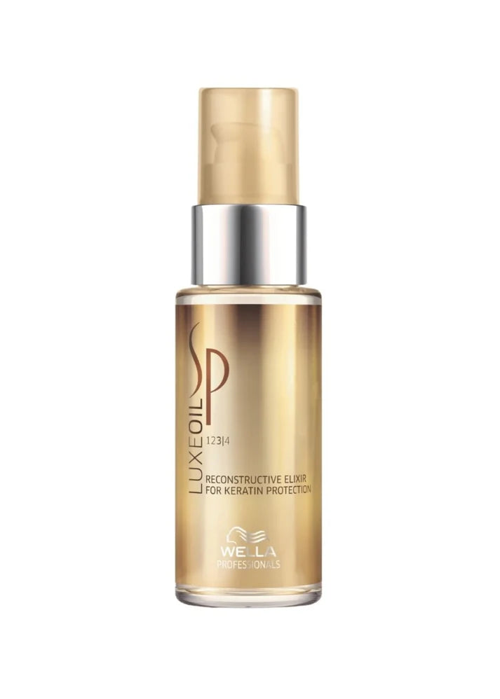 Wella SP Luxeoil Reconstructive Elixir MINI 30ml golden pump bottle