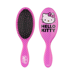 Pair of pink Hello Kitty detangler hair brushes with black bristles