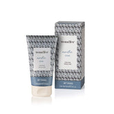 Violet ice mask 150 ml tube and boxed face mask, textured silver geometric design