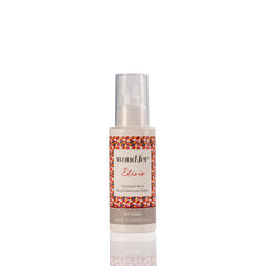 Wondher Elisir glossing serum bottle with pump, multicolor geometric label, 100 ml