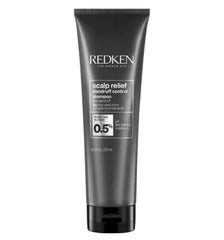 Redken scalp relief dandruff control shampoo tube, gray with black cap