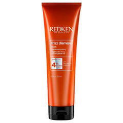 Redken frizz dismiss masque hair mask tube, orange with flip-top cap