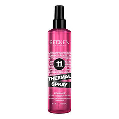 Redken Thermal Iron Shape 11 leave-in spray bottle, 250 ml, pink bottle with black pump