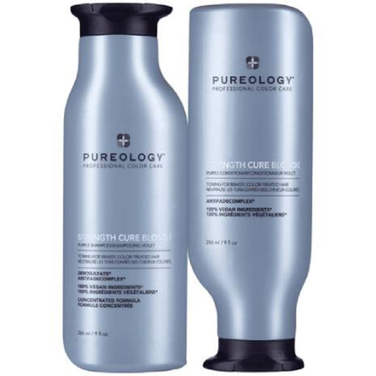 Pureology Strength Cure BLONDE Shampoo & Conditioner Bundle - Kess Hair and Beauty