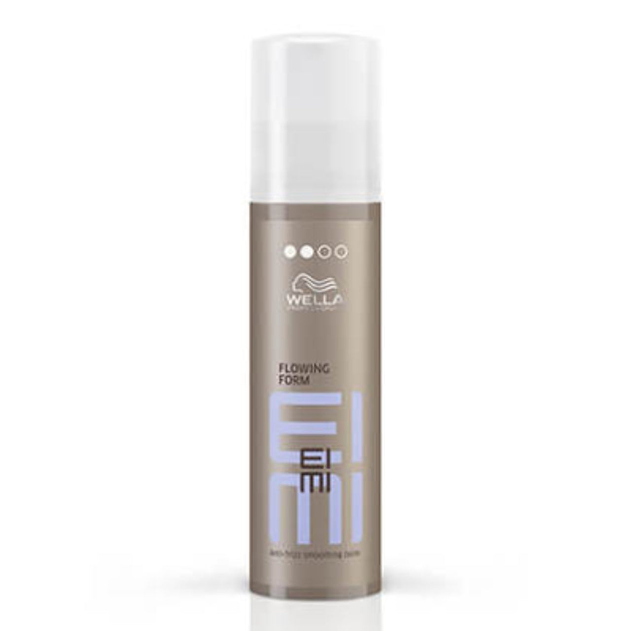 Hair styling foam bottle, brown with white pump cap, Wella EIMI Flowing Form 100ml