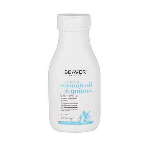 Beaver Coconut Oil And Quinoa Moisturising Shampoo 60ml - Kess Hair and Beauty