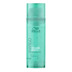Wella Invigo Volume Boost crystal mask bottle, teal clear plastic, 145 ml