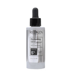 Hair thickening treatment bottle with black dropper cap, REDKEN label, 90 ml